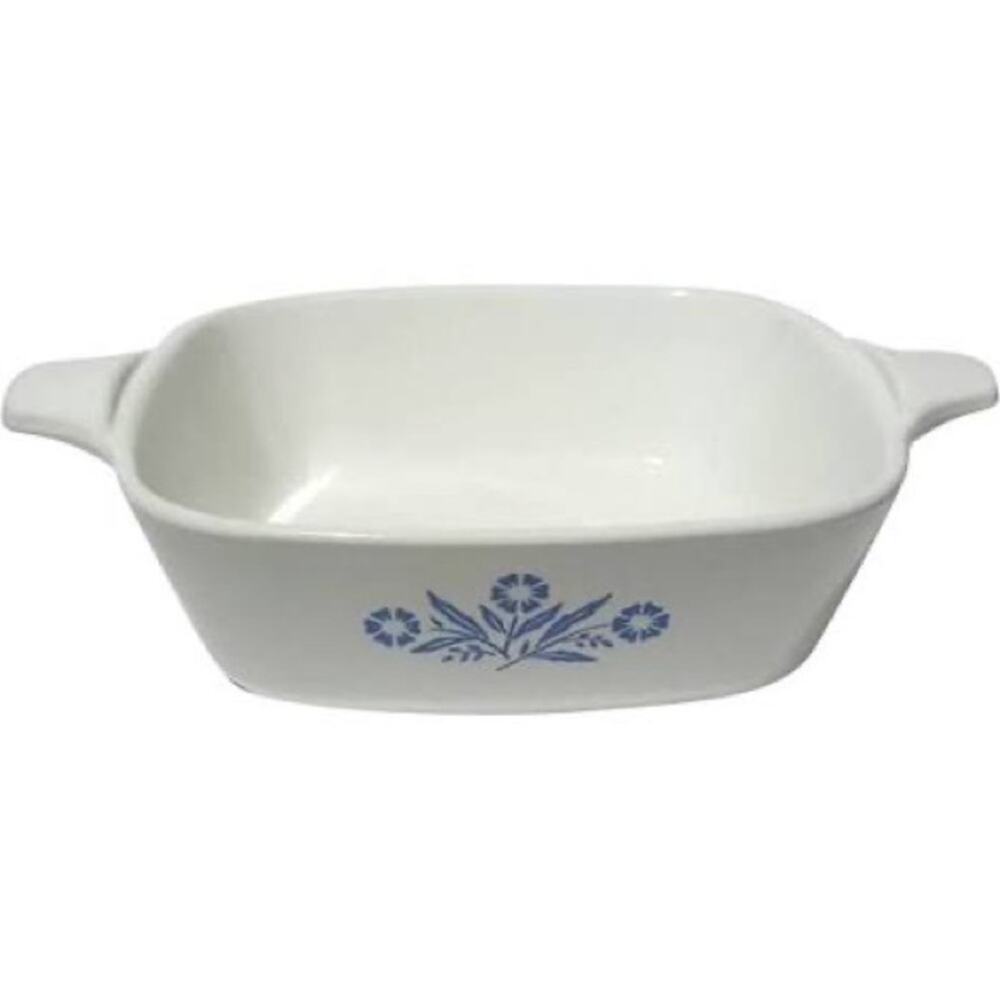Vintage Corning Ware Petite Serving Dish With Blue Cornflower P-41. Preloved.